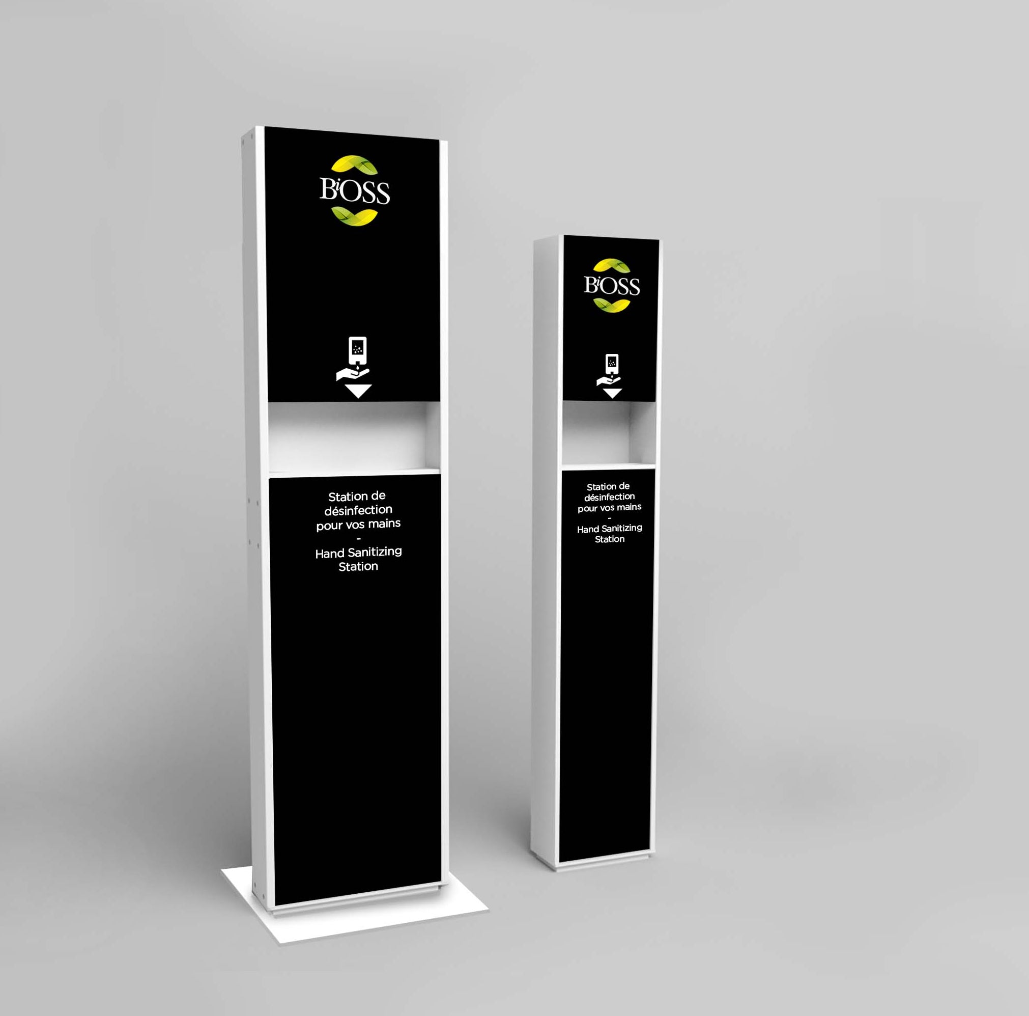 Station de désinfection pour les mains