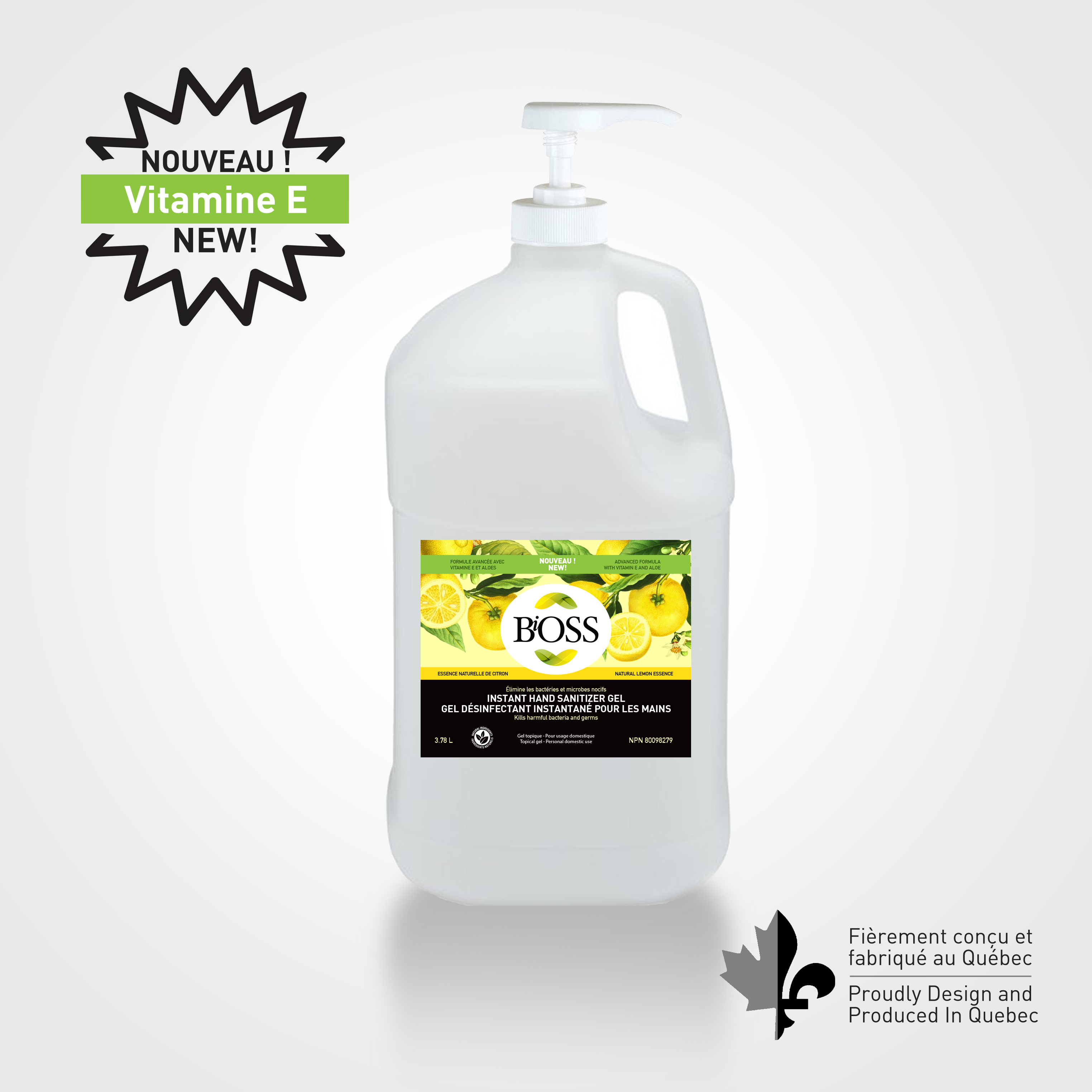 BiOSS Original 3.78L - Vitamin E and natural Italian lemon essence