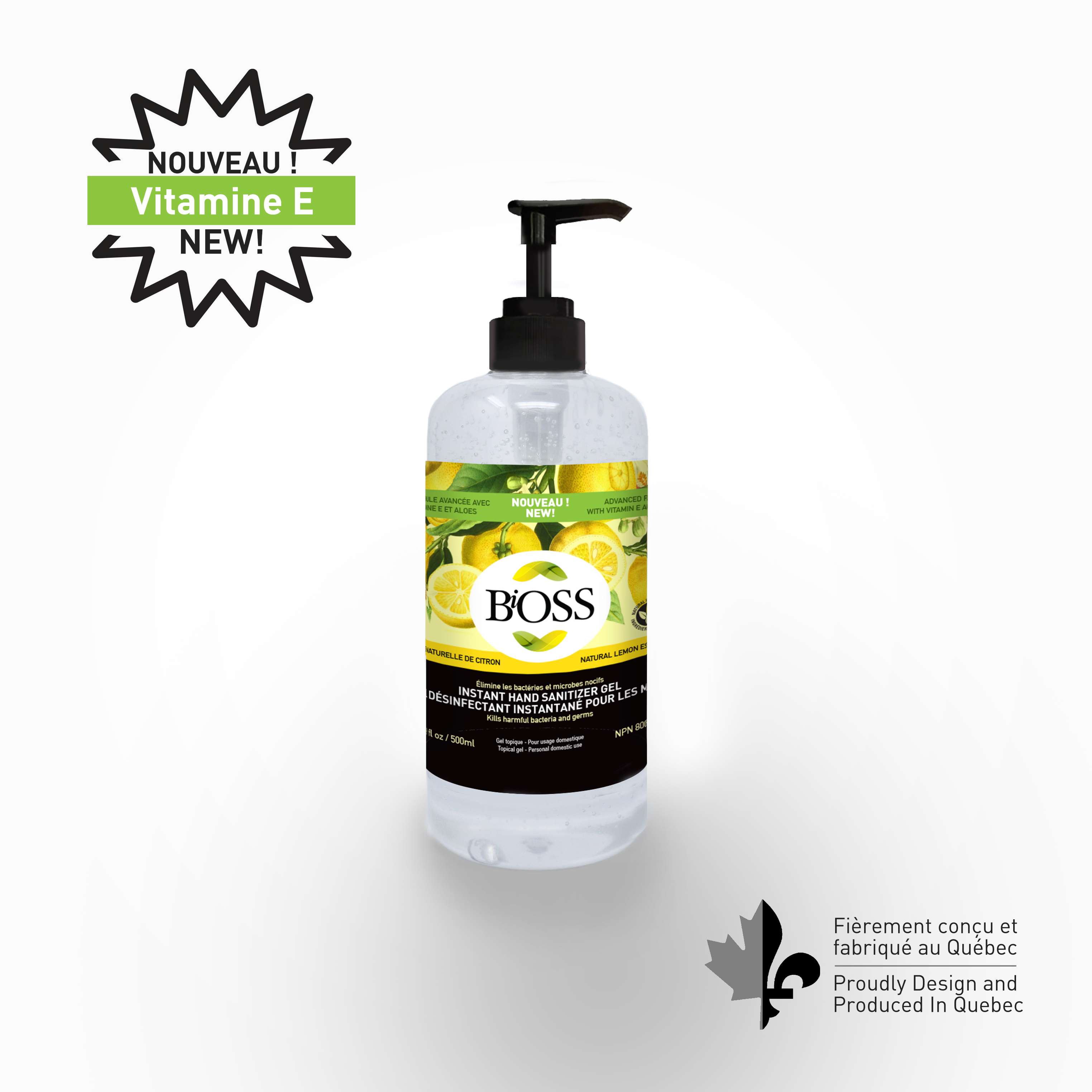 BiOSS Original 500ml - Vitamin E and natural lemon oil from Italy