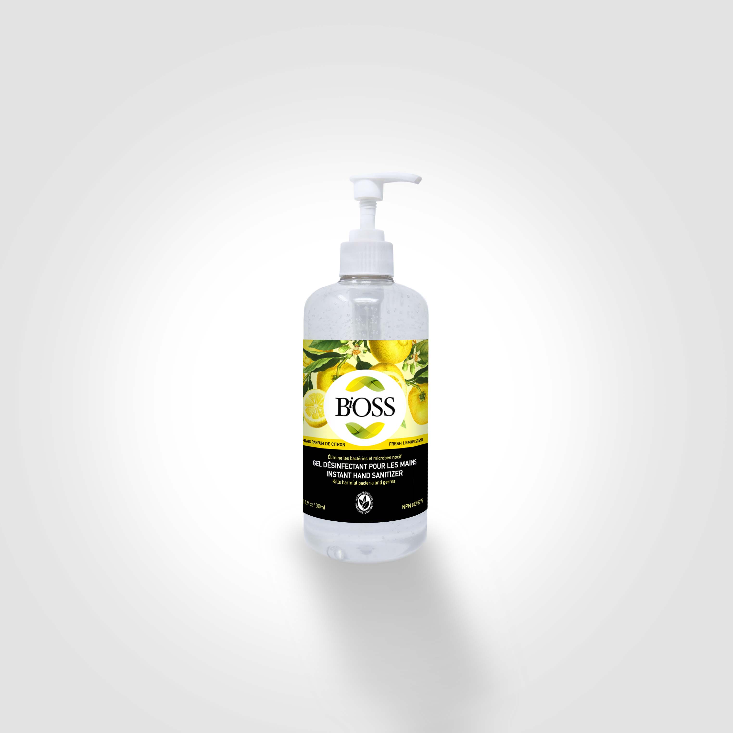 BIOSS CITRON Gel antiseptique pour les mains - Nettoyeur NetPlus